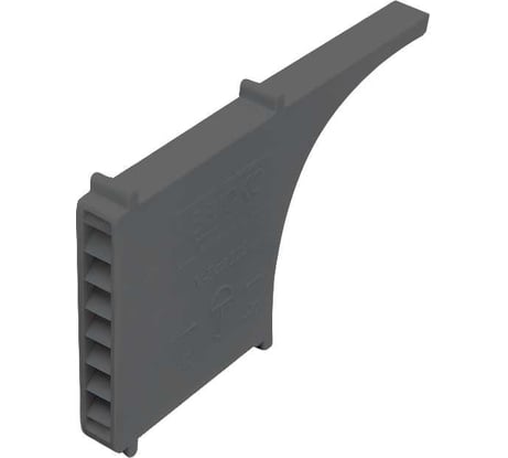 Вентиляционная коробочка Bricko V-Box 115 60x10x115, темно-серая, ПВХ, коробка 60 шт. 117643