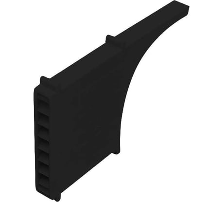 Вентиляционная коробочка Bricko V-Box 115 60x10x115 черная, ПВХ, коробка 60 шт. 117644