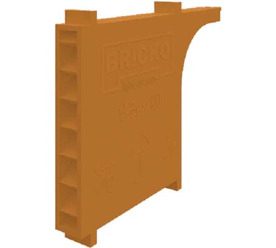 Вентиляционная коробочка Bricko V-Box 90 60x10x90 кирпичный, ПВХ, коробка 60 шт. 117632 1