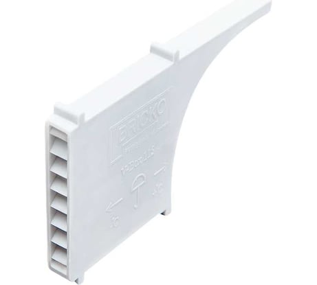 Вентиляционная коробочка Bricko V-Box 115, 115х10х60 мм, белая, ПВХ, коробка 60 шт. 117638