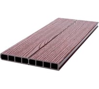 Заборная доска Экодекинг Техно двусторонняя, пустотелая, 3 м, цвет шоколад, в упаковке 3 шт. 4687204103339