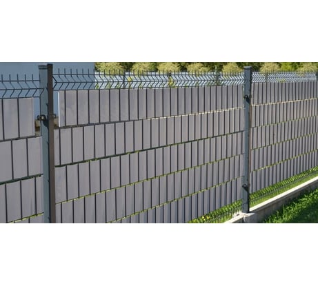 Сетка для заборов 3d ООО МеталлТоргСтрой 2030x2500x3/3,8 мм, ячейка 50x200 мм, цинк 3D2х25х3.8ц