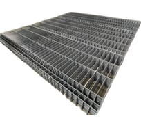 Сетка для заборов 3d ООО МеталлТоргСтрой 2030x2500x3/3,8 мм, ячейка 50x200 мм, цинк+полимерно-порошковое покрытие, цвет серый 3D2х25х3.8с