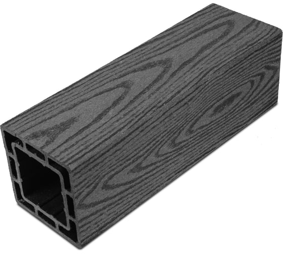 Столб ТЕХНОДЕК 100x100x3000 мм, цвет Графит TESTGR1001003000T4
