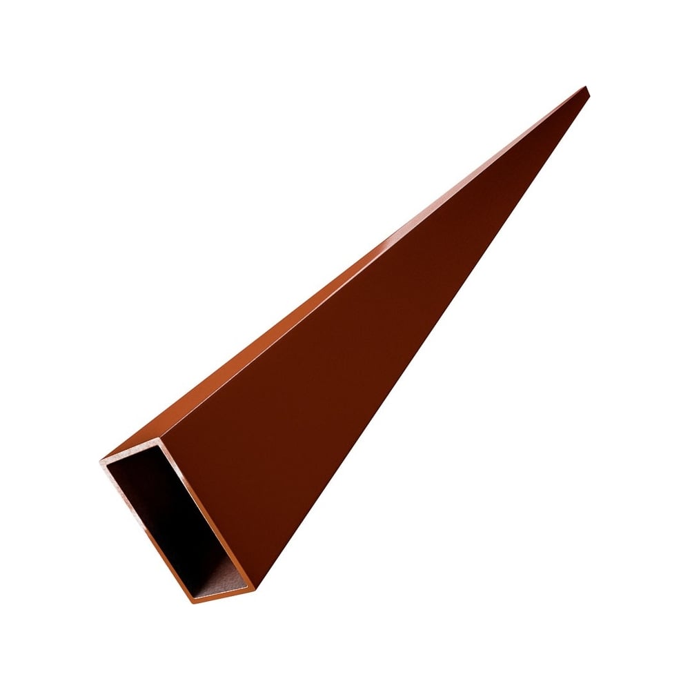 Лага для забора Русская Свая 40x20x1.5 мм, 2,5 м, коричневая RAL 8017 ...