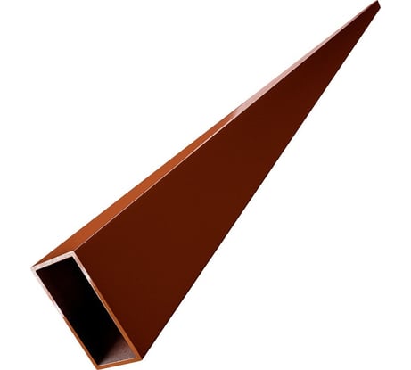Лага для забора Русская Свая 40x20x1.5 мм, 2,5 м, коричневая RAL 8017, цинк+ порошковое покрытие laga-40-20-8017