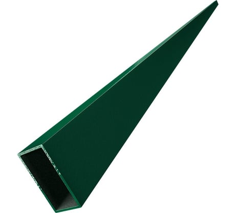 Лага для забора Русская Свая 40x20x1.5 мм, 2,5 м, зеленая RAL 6005, цинк+ порошковое покрытие laga-40-20-6005