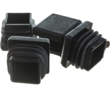 Квадратная заглушка для труб крепежная техника 20х20 мм 4 шт 60024