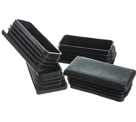 Прямоугольная заглушка для труб крепежная техника 25х50 мм 4 шт 60046