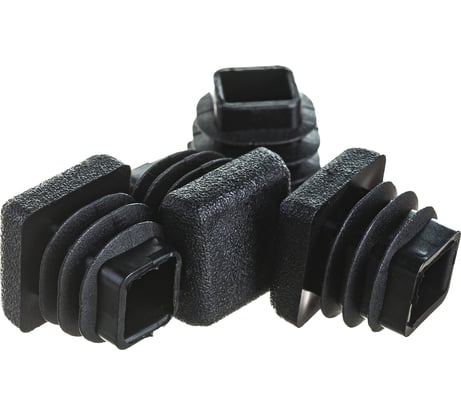 Квадратная заглушка для труб крепежная техника 15х15 мм 4 шт 60022