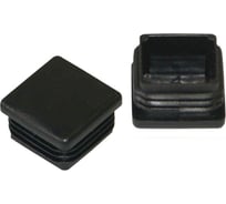 Заглушка для труб Росдюбель квадратная, 100х100 мм, черная 130 шт. 26-0285