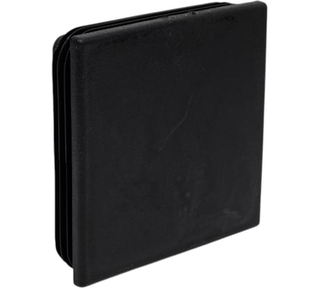 Заглушка для труб внутренняя НАКРЕПКО квадратная черная 80x80 мм, 4 шт. 216818