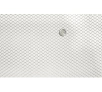 Cетка от грызунов Фабрика сеток "Железный слон" оцинкованная, с ячейкой 7x7 мм, рулон 1x15 м, просечно-вытяжная ЦПВС для защиты каркасного дома вентиляции, теплицы и грядок от мышей крыс кротов птиц, антикошка, штукатурная 1507-05-05-1-15Z