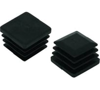 Заглушка ЦКИ 80x80 мм, черная, 5 шт. 33872
