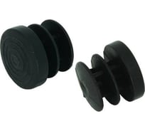 Заглушка ЦКИ D60 для труб, черная, 2 шт. 2914819