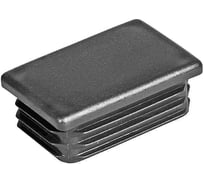 Заглушка для труб 23 Болта прямоугольная 30x60 мм черная, 50 шт. 26-0355ф50