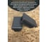 Заглушка для труб 23 Болта прямоугольная 20x40 мм черная, 50 шт. 26-0314ф50 3