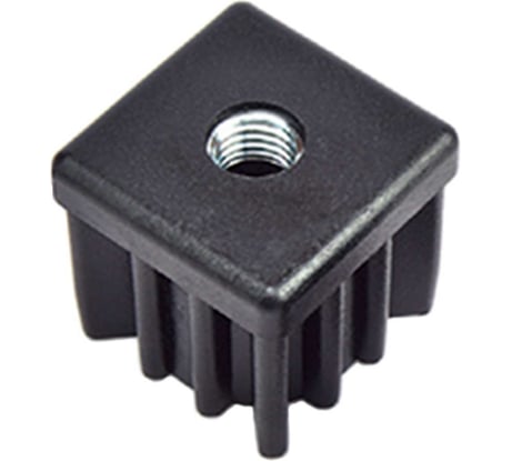 Заглушка EMES 25x25 мм с резьбой М10 для профильной трубы, упаковка 4 штуки PRK252510.4