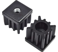 Заглушка EMES 40x60 мм с резьбой M14 для профильной трубы, упаковка 2 штуки PRD406014.2