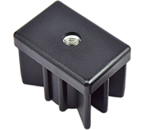 Заглушка EMES 40x60 мм с резьбой M10 для профильной трубы, упаковка 2 штуки PRD406010.2