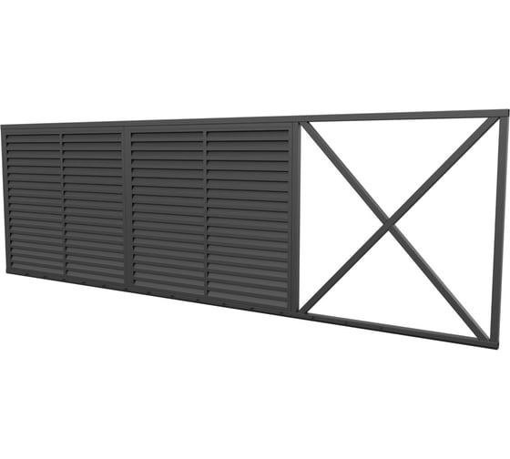 Комплект жалюзи ворот МЕТАЛЛИК и КО ВЕРШИНА 2000x4000 RAL 7024 О0000134438