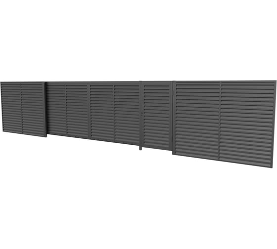 Комплект жалюзи ворот МЕТАЛЛИК и КО ВЕРШИНА 2000x4000 RAL 7024 О0000134438