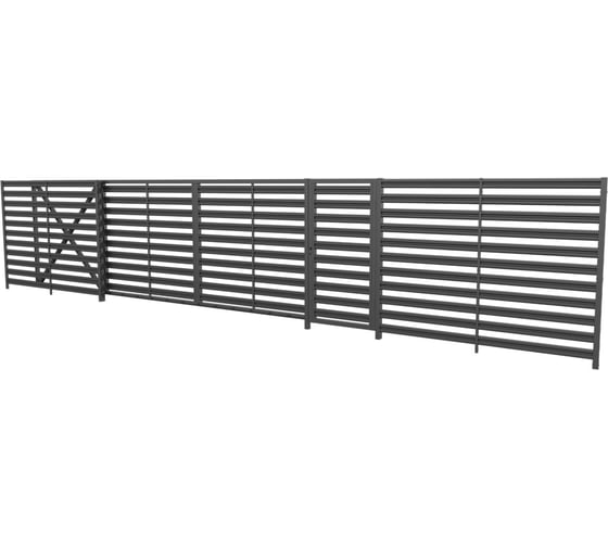Комплект жалюзи ворот МЕТАЛЛИК и КО ГОРИЗОНТ 2000x4000 RAL 7024 О0000134442