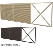 Комплект жалюзи ворот МЕТАЛЛИК и КО КАВКАЗ 2000x4000x80 RAL 8017/8017/1015 О0000134558