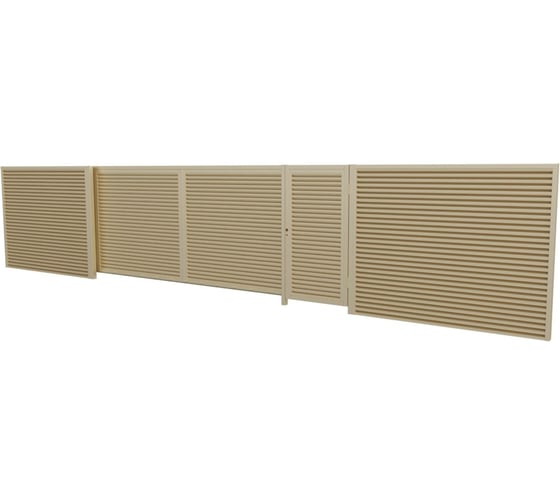 Комплект жалюзи ворот МЕТАЛЛИК и КО КАВКАЗ 2000x4000x80 RAL 8017/8017/1015 О0000134558