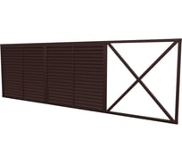 Комплект жалюзи ворот МЕТАЛЛИК и КО ВЕРШИНА 2000x4000 RAL 8017 О0000134436