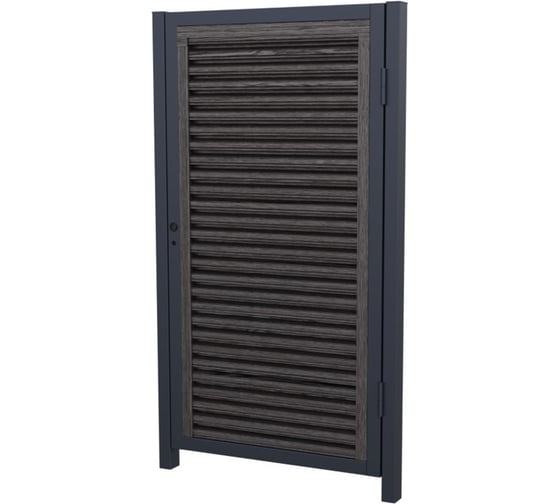 Комплект Жалюзи калитки МЕТАЛЛИК и КО КАВКАЗ 2000x1000x80 RAL 7024 Графитовый дуб/Графитовый дуб О0000134447