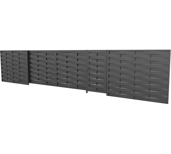 Комплект Жалюзи калитки МЕТАЛЛИК и КО УТЁС 2000x1000 RAL 7024 О0000134448