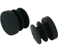 Заглушка для труб ЦКИ D28 черная 25 шт 6428907