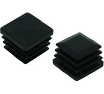 Заглушка ЦКИ 40x40 черная 10 шт 6425207