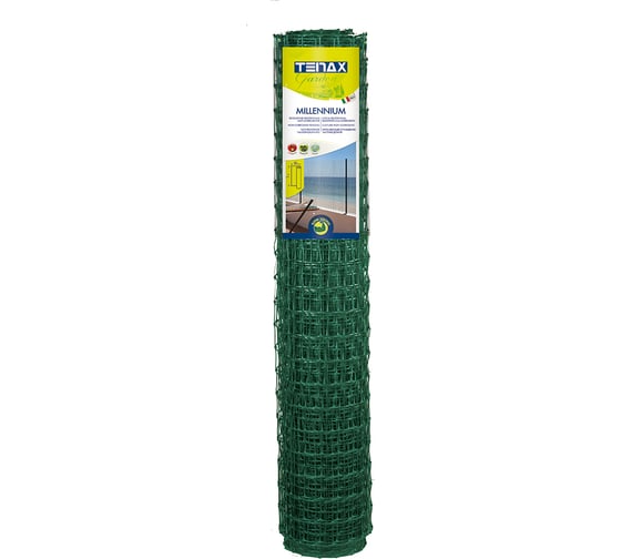 Сетка оградительная особопрочная TENAX SpA Millenium 1x10 м, зеленый, 00-00006073 1