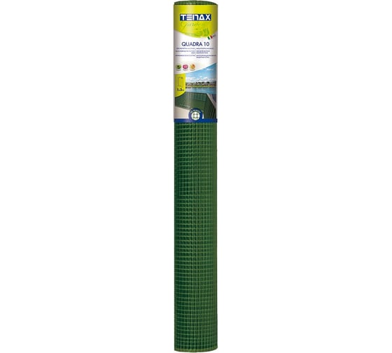 Сетка универсальная TENAX SpA Quadra 10, 1x30 м, зеленый, 00-00001708
