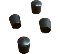 Заглушка для труб 23 БОЛТА наружная, круглая, d 16 мм, черная, 10 шт 26-2080ф10