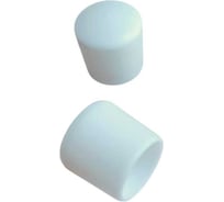 Заглушка для труб 23 БОЛТА наружная, круглая, d 18 мм, белая, 50 шт 26-2094ф50