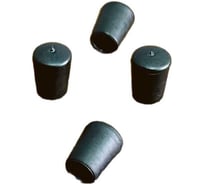 Заглушка для труб 23 БОЛТА наружная, круглая, d 8 мм, черная, 10 шт 26-2040ф10