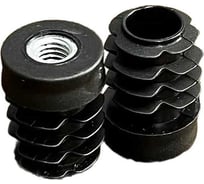 Заглушка для труб 23 БОЛТА с резьбой М10, круглая d 25 мм, 2 шт. 32-0270ф2