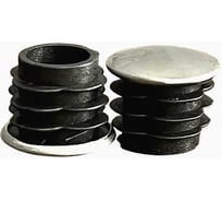 Заглушка для труб 23 Болта круглая d-25 мм хромированная, 2 шт 28-0040ф2