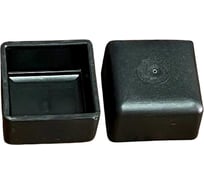 Заглушка для труб 23 Болта наружная квадратная 40x40 мм черная,4 шт 26-3040ф4