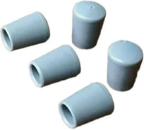 Заглушка для труб наружная круглая 23 Болта диаметр 28 мм серая, 10 шт 26-2132ф10