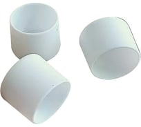 Заглушка для труб наружная круглая 23 Болта диаметр 25 мм белая, 20 шт 26-2124ф20