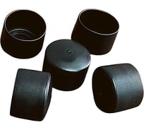 Заглушка для труб наружная круглая 23 Болта диаметр 30 мм черная, 20 шт 26-2140ф20