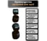 Заглушка для труб 23 Болта наружная круглая d 20 мм черная, 10 шт 26-2100ф10 3