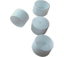 Заглушка для труб 23 Болта наружная круглая d 20 мм белая, 16 шт 26-2104ф16