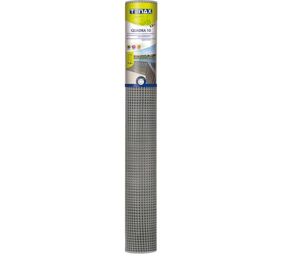 Сетка универсальная TENAX SpA Quadra 10, размер 1x10 м, цвет серебряный 00-00001710 1