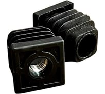 Заглушка для труб 23 Болта с резьбой М10 квадратная 40x40 мм, 10 шт 32-0145ф10