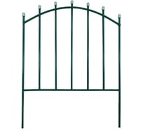 Забор садово-парковый ЛЕТО Штакетник малый 2,6 м 5 секций 0,68x0,52 м стальная труба диаметр 10 мм 29037